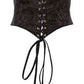 Lavish Black Brocade Corset Belt Cincher - Daisy Corsets Hip Crypt 