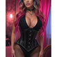Lavish Black Clear Curvy Underbust Waist Cincher Corset - Daisy Corsets