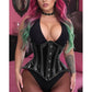 Lavish Black Clear Curvy Underbust Waist Cincher Corset - Daisy Corsets