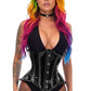 Lavish Black Clear Curvy Underbust Waist Cincher Corset - Daisy Corsets