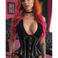 Lavish Black Clear Curvy Underbust Waist Cincher Corset - Daisy Corsets
