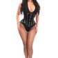 Lavish Black Clear Curvy Underbust Waist Cincher Corset - Daisy Corsets