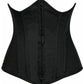 Lavish Black Cotton Underbust Corset - Daisy Corsets