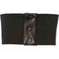 Lavish Black Faux Leather Corset Belt Cincher - Daisy Corsets