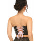 Lavish Black Faux Leather w/Pink Lace - Up Bustier - Daisy Corsets