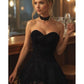 Lavish Black Lace Corset Dress