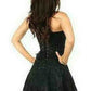 Lavish Black Lace Corset Dress