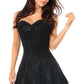 Lavish Black Lace Corset Dress