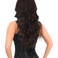Lavish Black Lace Front Zipper Corset - Daisy Corsets