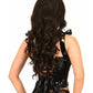 Lavish Black Patent Lace - Up Bustier Top - Daisy Corsets