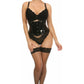 Lavish Black Patent Mini Cincher - Daisy Corsets