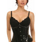 Lavish Black Patent Underbust Corset - Daisy Corsets