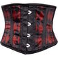 Lavish Black & Red Diamond Waist Cincher - Daisy Corsets