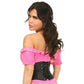 Lavish Black Satin Mini Cincher - Daisy Corsets