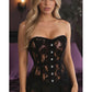 Lavish Black Sheer Lace Corset Dress - Daisy Corsets