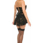 Lavish Black Sheer Lace Corset Dress - Daisy Corsets