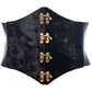 Lavish Black Velvet Corset Belt Cincher w/Clasps - Daisy Corsets