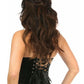 Lavish Black Velvet Underwire Bustier - Daisy Corsets