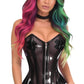 Lavish Clear Black Overbust Corset - Daisy Corsets