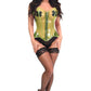 Lavish Clear Green Overbust Corset - Daisy Corsets