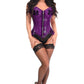 Lavish Clear Purple Overbust Corset - Daisy Corsets