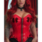 Lavish Clear Red Overbust Corset - Daisy Corsets