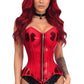 Lavish Clear Red Overbust Corset - Daisy Corsets