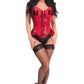 Lavish Clear Red Overbust Corset - Daisy Corsets