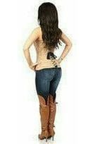 Lavish Dark Beige Lace Overbust Corset w/Zipper - Daisy Corsets