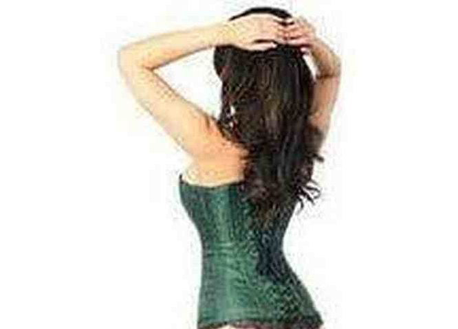 Lavish Dark Green Brocade Corset - Daisy Corsets