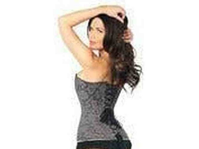 Lavish Dark Grey Lace Overbust Corset w/Zipper - Daisy Corsets