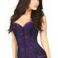 Lavish Dark Purple Lace Overbust Corset w/Zipper - Daisy Corsets