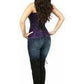 Lavish Dark Purple Lace Overbust Corset w/Zipper - Daisy Corsets