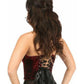 Lavish Dark Red Crushed Velvet Underwire Bustier - Daisy Corsets