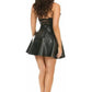 Lavish Faux Leather Underwire Bustier - Daisy Corsets