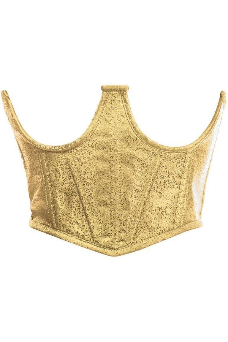 Lavish Gold Brocade Open Cup Waist Cincher - Daisy Corsets