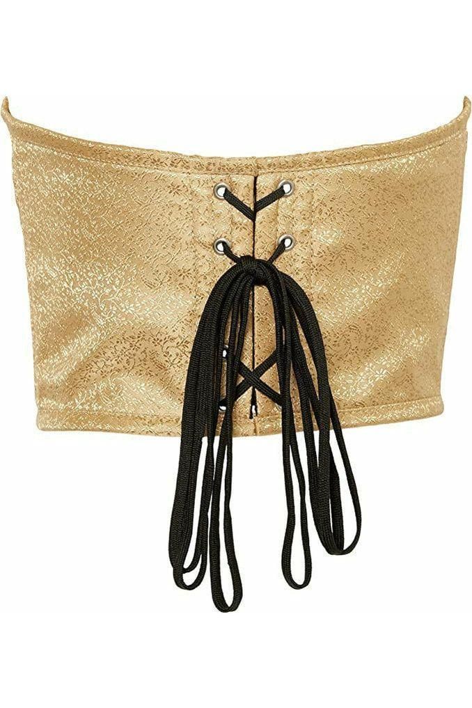 Lavish Gold Brocade Open Cup Waist Cincher - Daisy Corsets