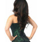 Lavish Green Lace Front Zipper Corset - Daisy Corsets