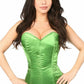 Lavish Green Satin Corset Romper - Daisy Corsets