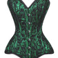 Lavish Green/Black Lace Overbust Corset Sweetheart Neckline Busk Closure - Daisy Corsets