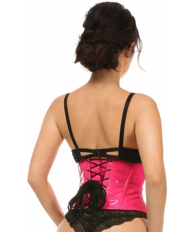 Lavish Hot Pink Patent Mini Cincher - Daisy Corsets