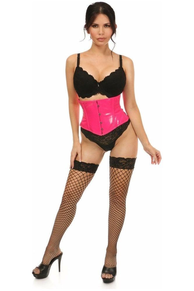 Lavish Hot Pink Patent Mini Cincher - Daisy Corsets