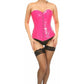 Lavish Hot Pink Patent Overbust Corset - Daisy Corsets