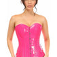 Lavish Hot Pink Patent Overbust Corset - Daisy Corsets