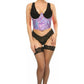 Lavish Lavender Holo Open Cup Underwire Waist Cincher - Daisy Corsets