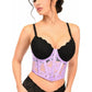 Lavish Lavender Sheer Lace Underwire Waist Cincher Corset - Daisy Corsets