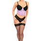 Lavish Lavender Sheer Lace Underwire Waist Cincher Corset - Daisy Corsets