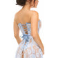 Lavish Lt Blue Sheer Lace Corset Dress - Daisy Corsets