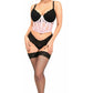 Lavish Lt Pink Sheer Lace Underwire Waist Cincher Corset - Daisy Corsets