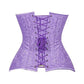 Lavish Lt Purple Brocade Overbust Corset W/Busk Closure